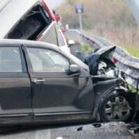 Multi-vehicle Crash Stock Photo