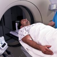 MRI Full Body Scan Stock Photo