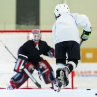 Youth Ice Hockey Stock Photo